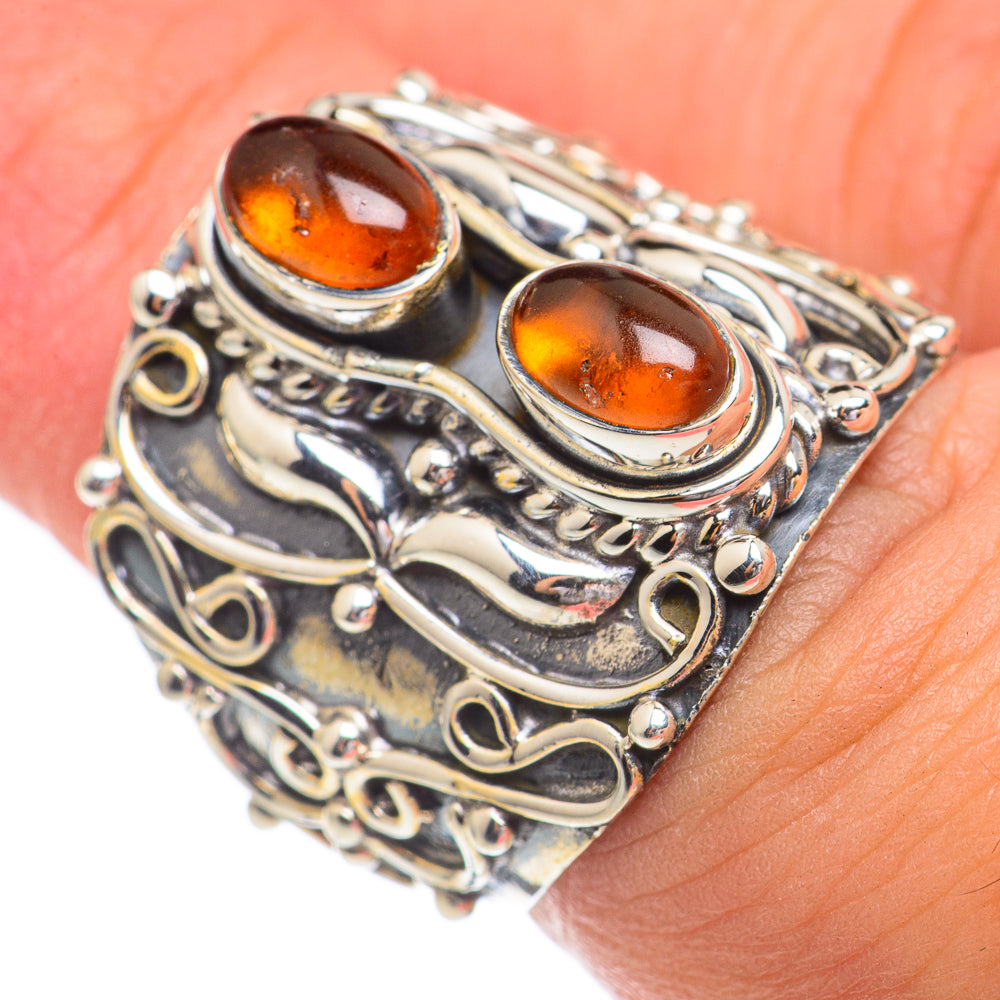Baltic Amber Rings handcrafted by Ana Silver Co - RING68787