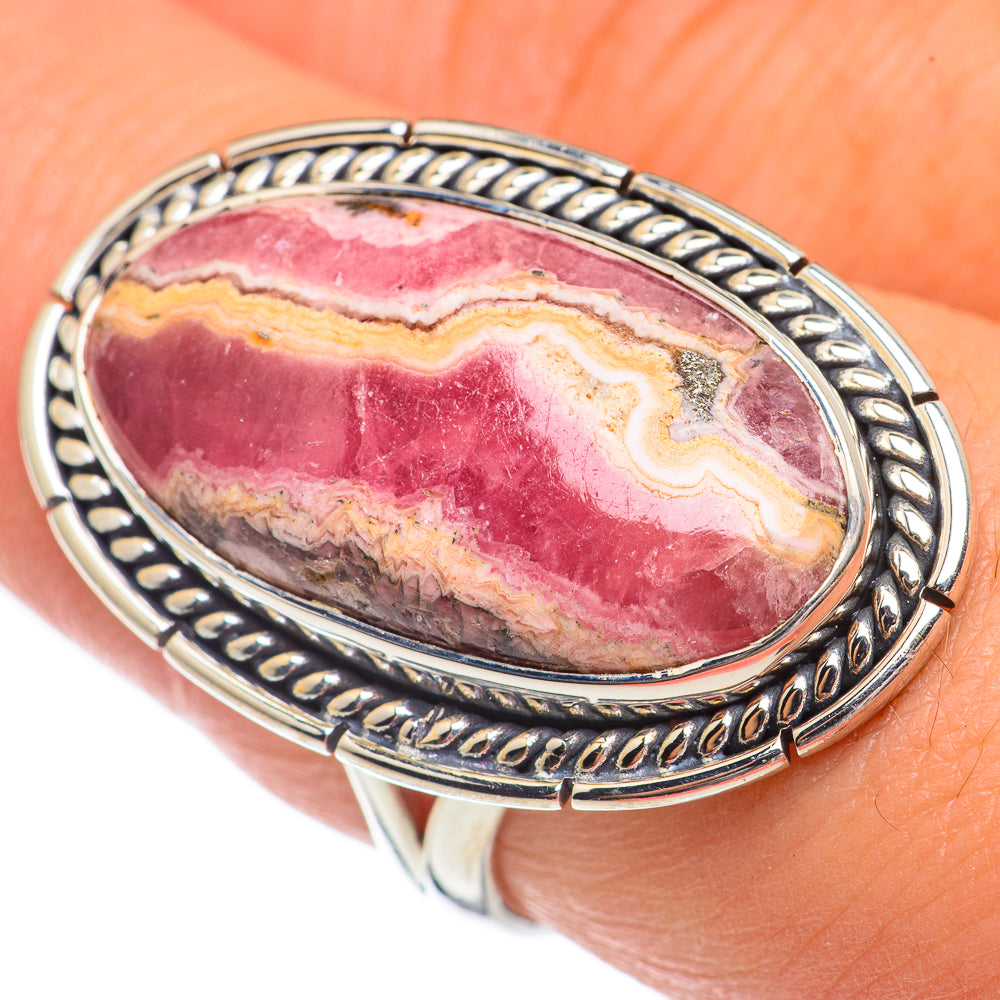 Rhodochrosite Rings handcrafted by Ana Silver Co - RING68789