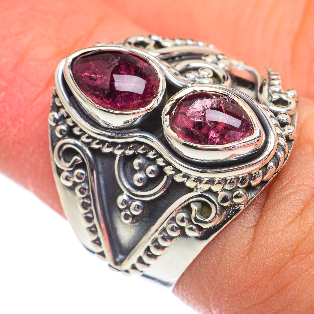 Pink Tourmaline Rings handcrafted by Ana Silver Co - RING68790