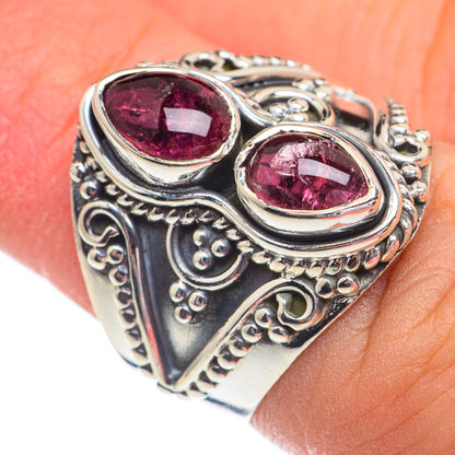 Pink Tourmaline Rings handcrafted by Ana Silver Co - RING68790
