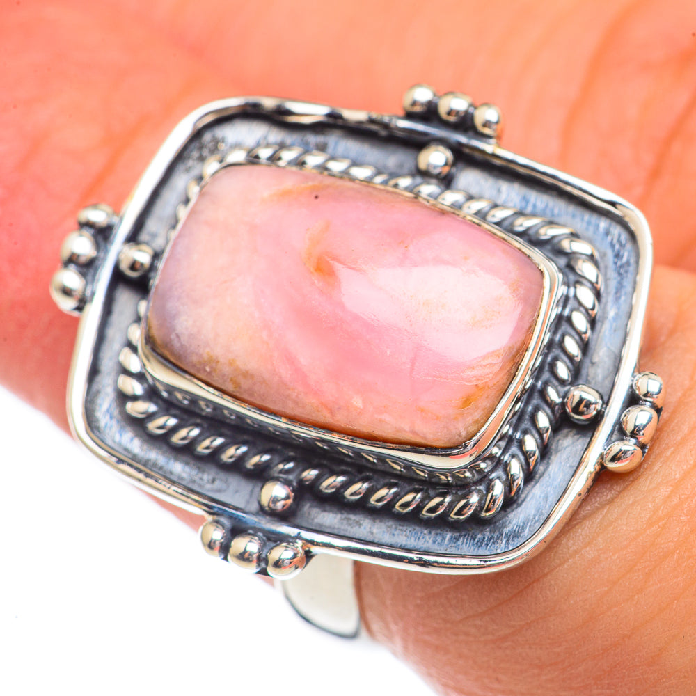 Pink Opal Rings handcrafted by Ana Silver Co - RING68792