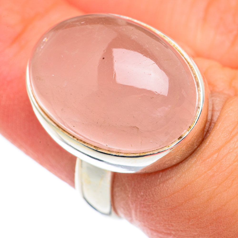 Rose Quartz Rings handcrafted by Ana Silver Co - RING68793