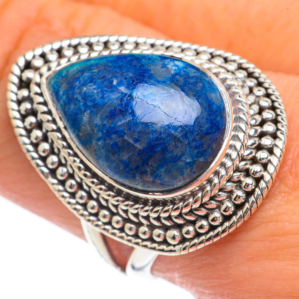 Chrysocolla In Quartz Rings handcrafted by Ana Silver Co - RING68809