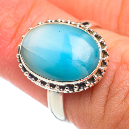 Larimar Rings handcrafted by Ana Silver Co - RING68812