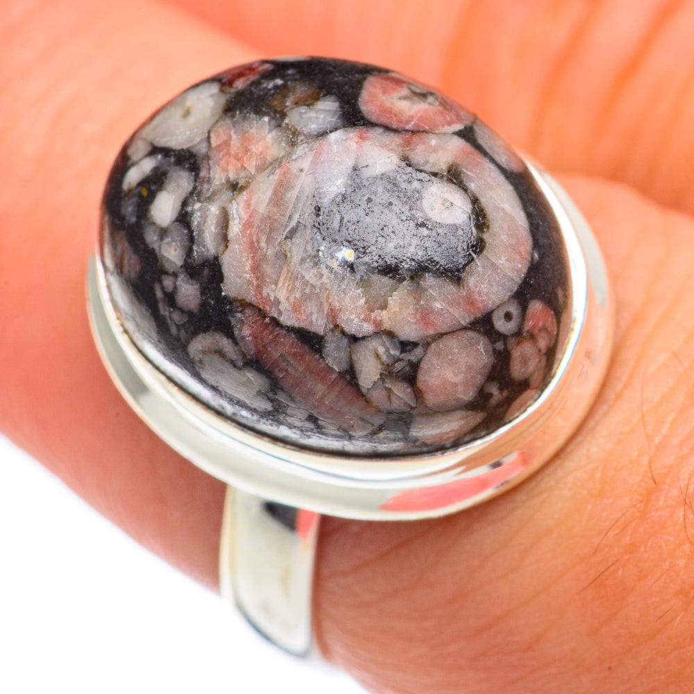 Crinoid Fossil Rings handcrafted by Ana Silver Co - RING68817