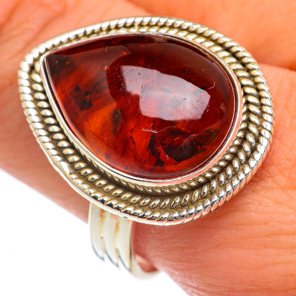 Baltic Amber Rings handcrafted by Ana Silver Co - RING68820