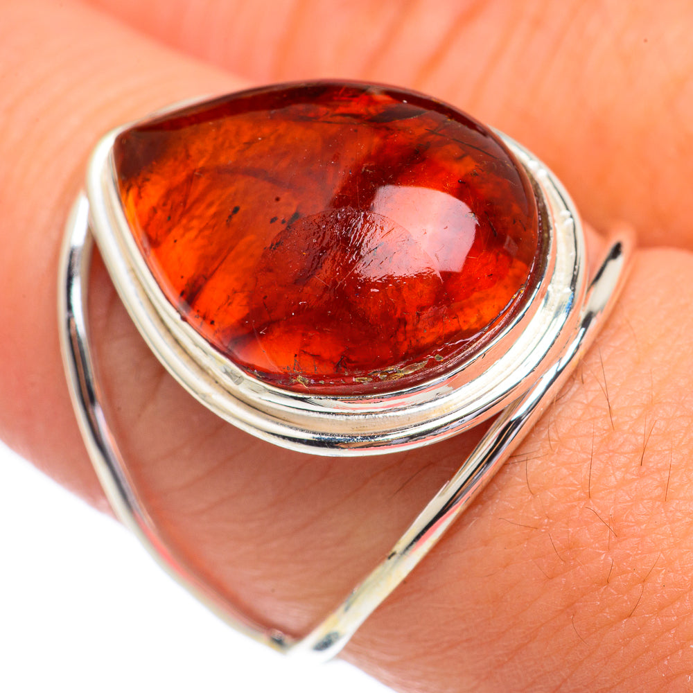 Baltic Amber Rings handcrafted by Ana Silver Co - RING68821