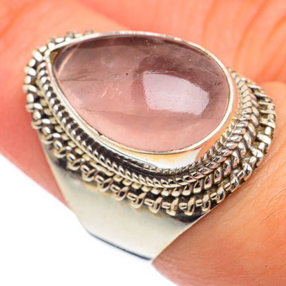 Rose Quartz Rings handcrafted by Ana Silver Co - RING68822