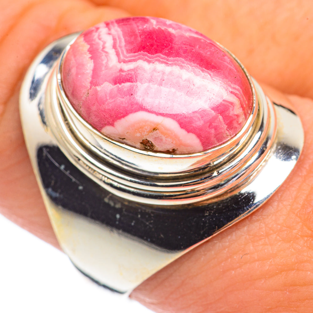 Rhodochrosite Rings handcrafted by Ana Silver Co - RING68823