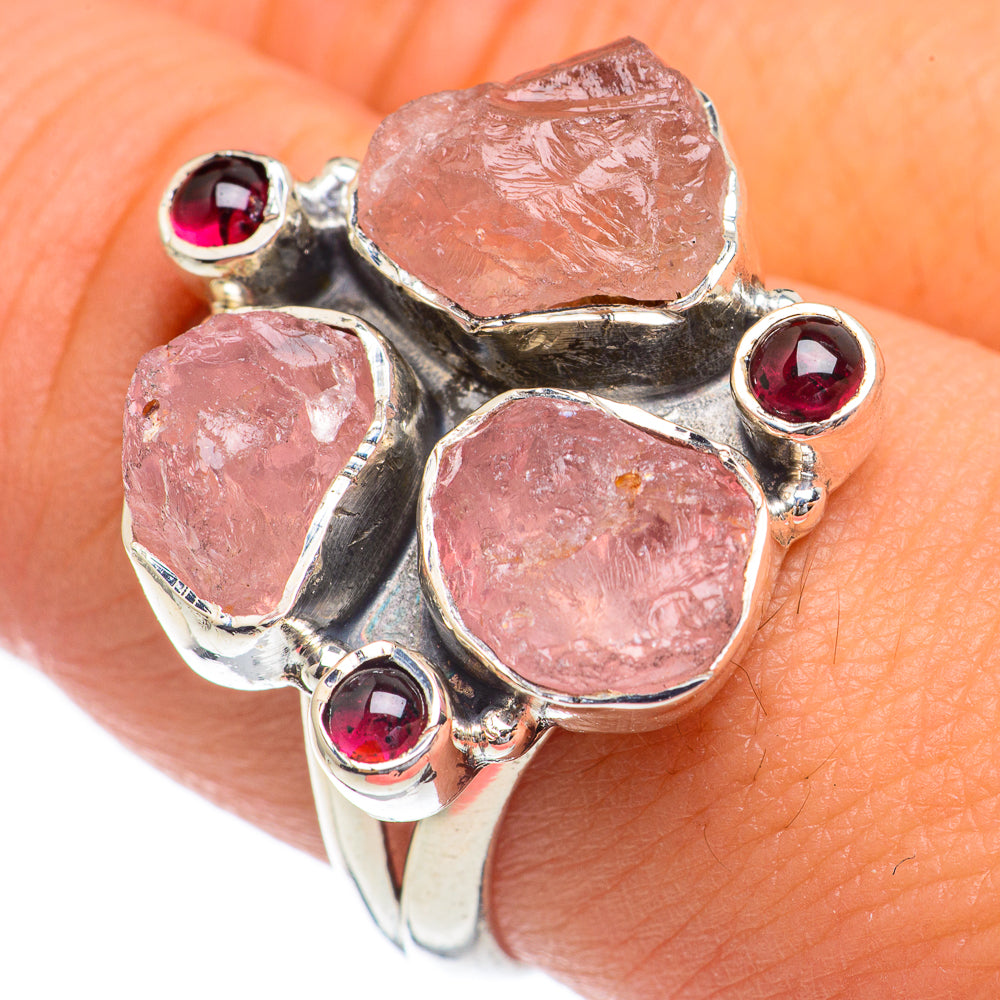 Rose Quartz Rings handcrafted by Ana Silver Co - RING68824