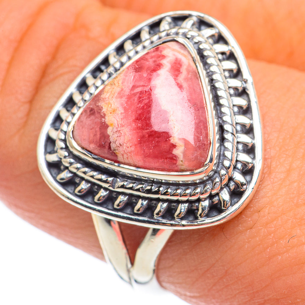 Rhodochrosite Rings handcrafted by Ana Silver Co - RING68825