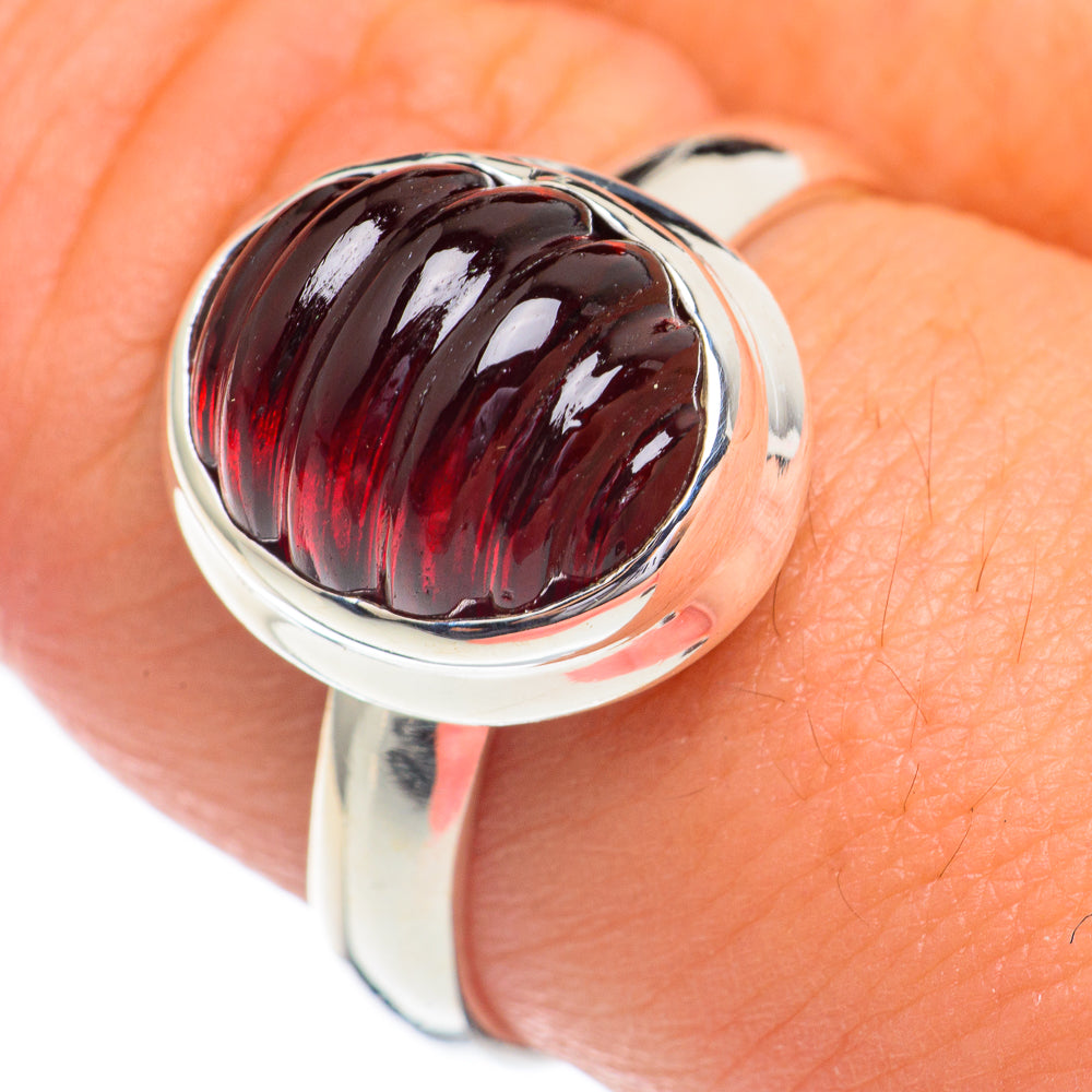 Garnet Rings handcrafted by Ana Silver Co - RING68828