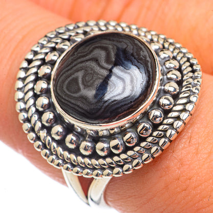 Psilomelane Rings handcrafted by Ana Silver Co - RING68833