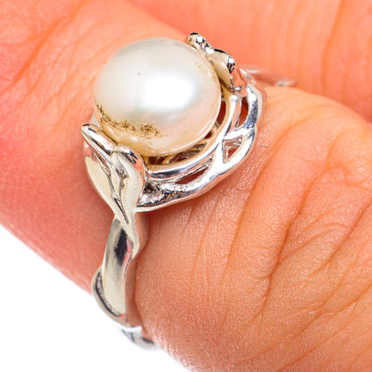 Cultured Pearl Rings handcrafted by Ana Silver Co - RING68838