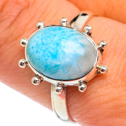 Larimar Rings handcrafted by Ana Silver Co - RING68841
