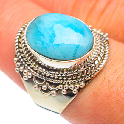 Larimar Rings handcrafted by Ana Silver Co - RING68844