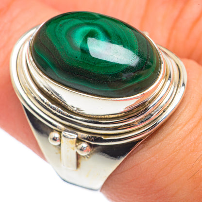 Malachite Rings handcrafted by Ana Silver Co - RING68845