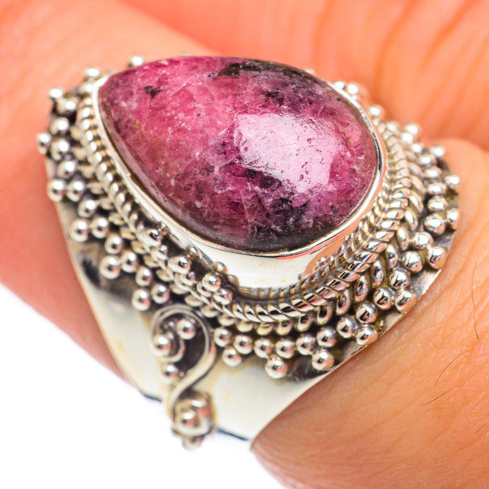 Rhodonite Rings handcrafted by Ana Silver Co - RING68855