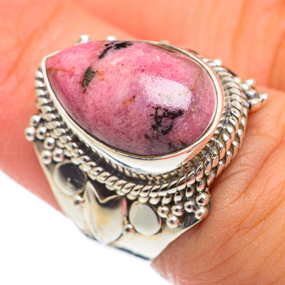 Rhodonite Rings handcrafted by Ana Silver Co - RING68856