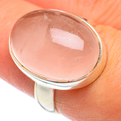 Rose Quartz Rings handcrafted by Ana Silver Co - RING68858