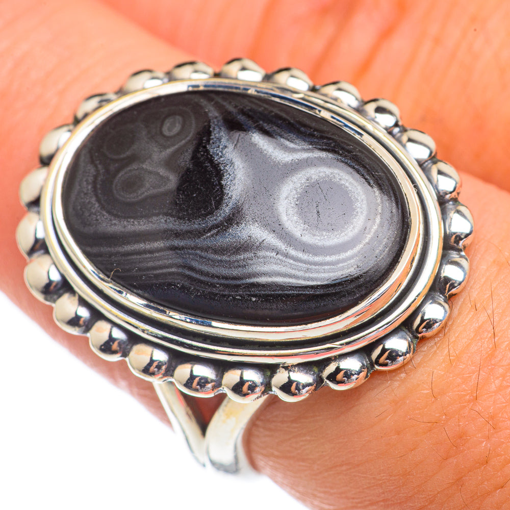 Psilomelane Rings handcrafted by Ana Silver Co - RING68862