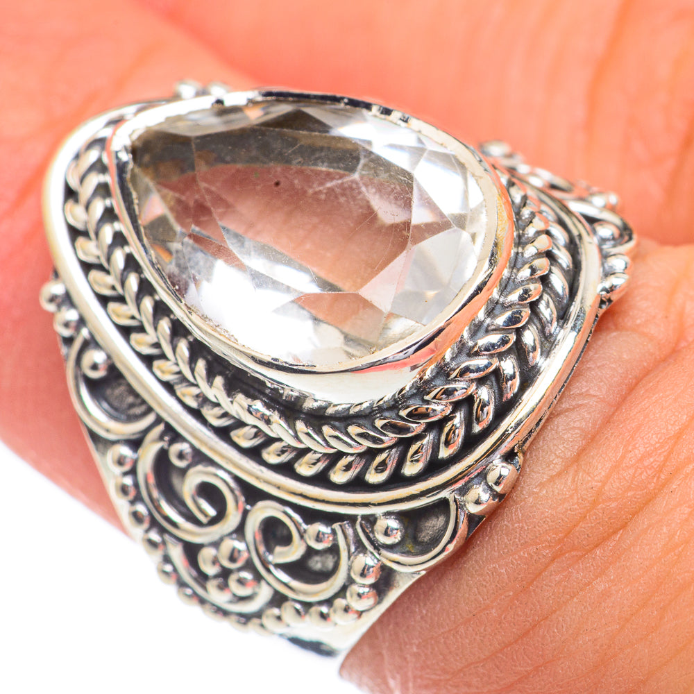 White Quartz Rings handcrafted by Ana Silver Co - RING68866
