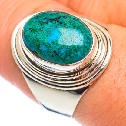 Chrysocolla Rings handcrafted by Ana Silver Co - RING68876