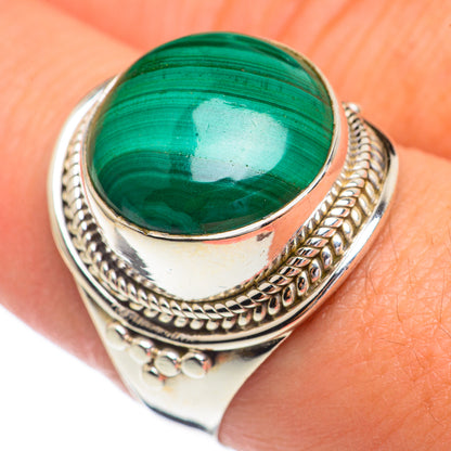 Malachite Rings handcrafted by Ana Silver Co - RING68877