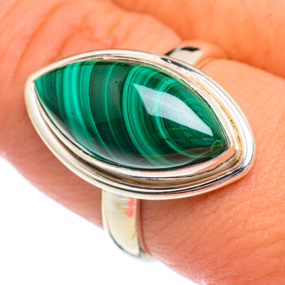 Malachite Rings handcrafted by Ana Silver Co - RING68878