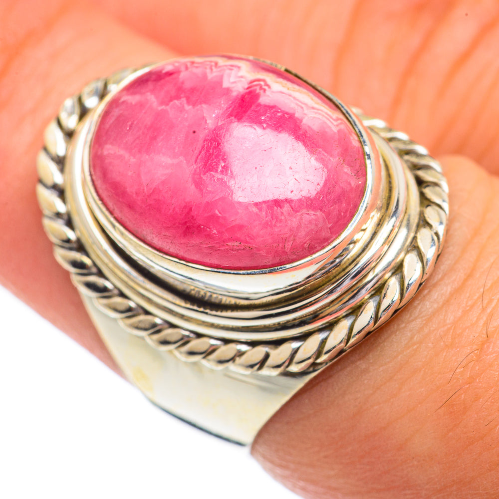 Rhodochrosite Rings handcrafted by Ana Silver Co - RING68885