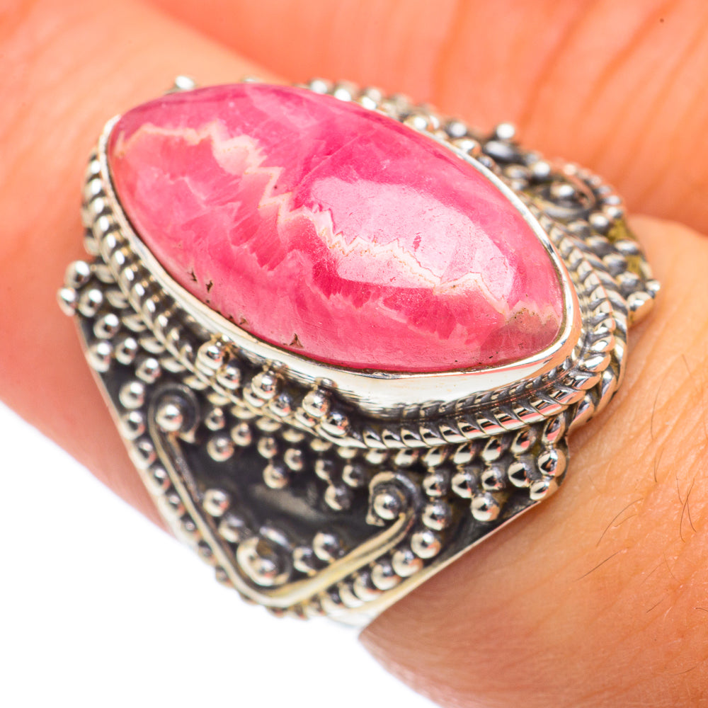 Rhodochrosite Rings handcrafted by Ana Silver Co - RING68887