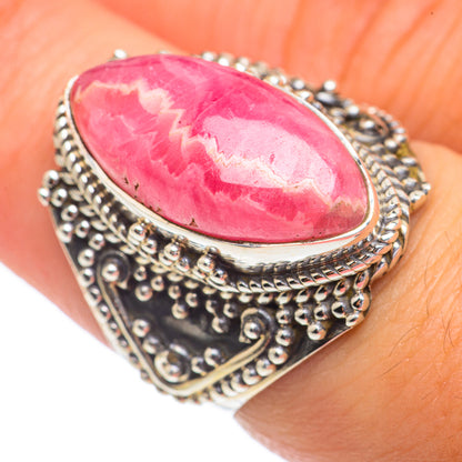 Rhodochrosite Rings handcrafted by Ana Silver Co - RING68887