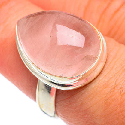 Rose Quartz Rings handcrafted by Ana Silver Co - RING68888