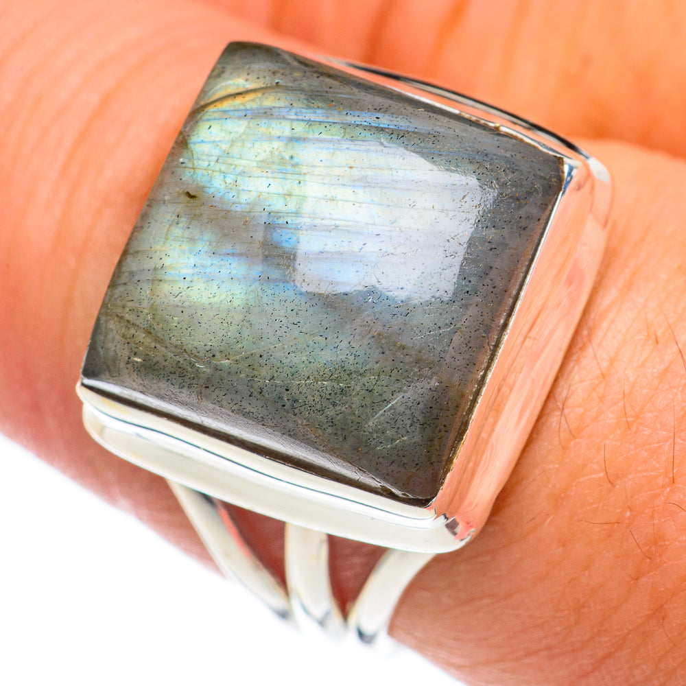 Labradorite Rings handcrafted by Ana Silver Co - RING68901