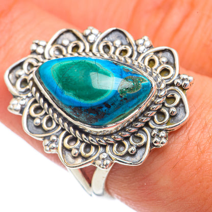 Chrysocolla Rings handcrafted by Ana Silver Co - RING68902