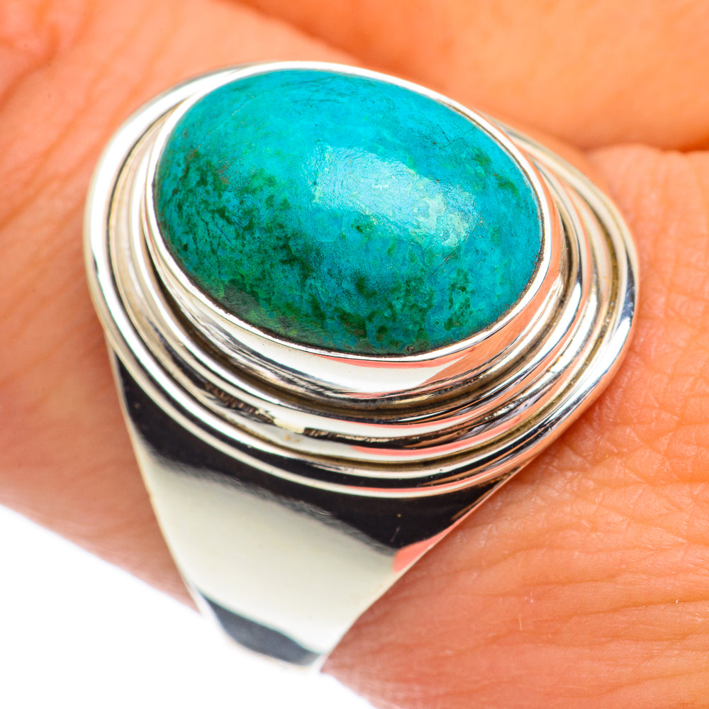 Chrysocolla Rings handcrafted by Ana Silver Co - RING68903
