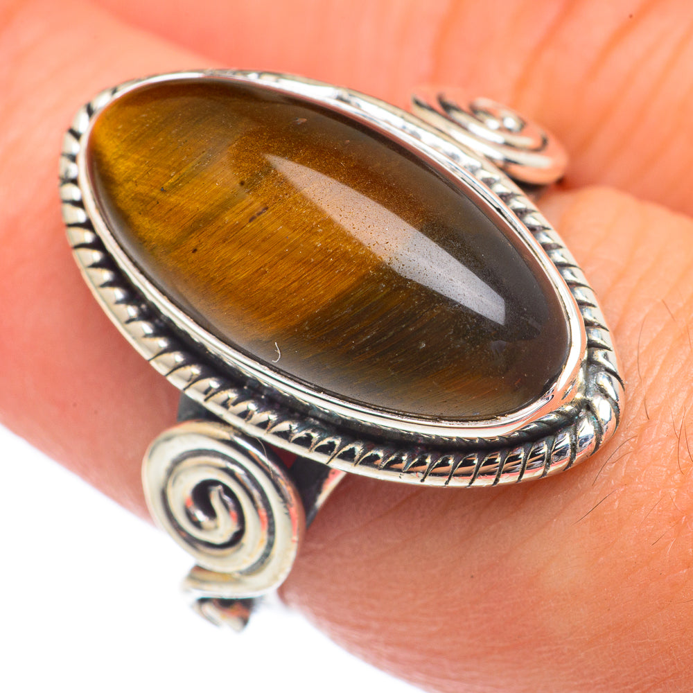 Tiger Eye Rings handcrafted by Ana Silver Co - RING68912