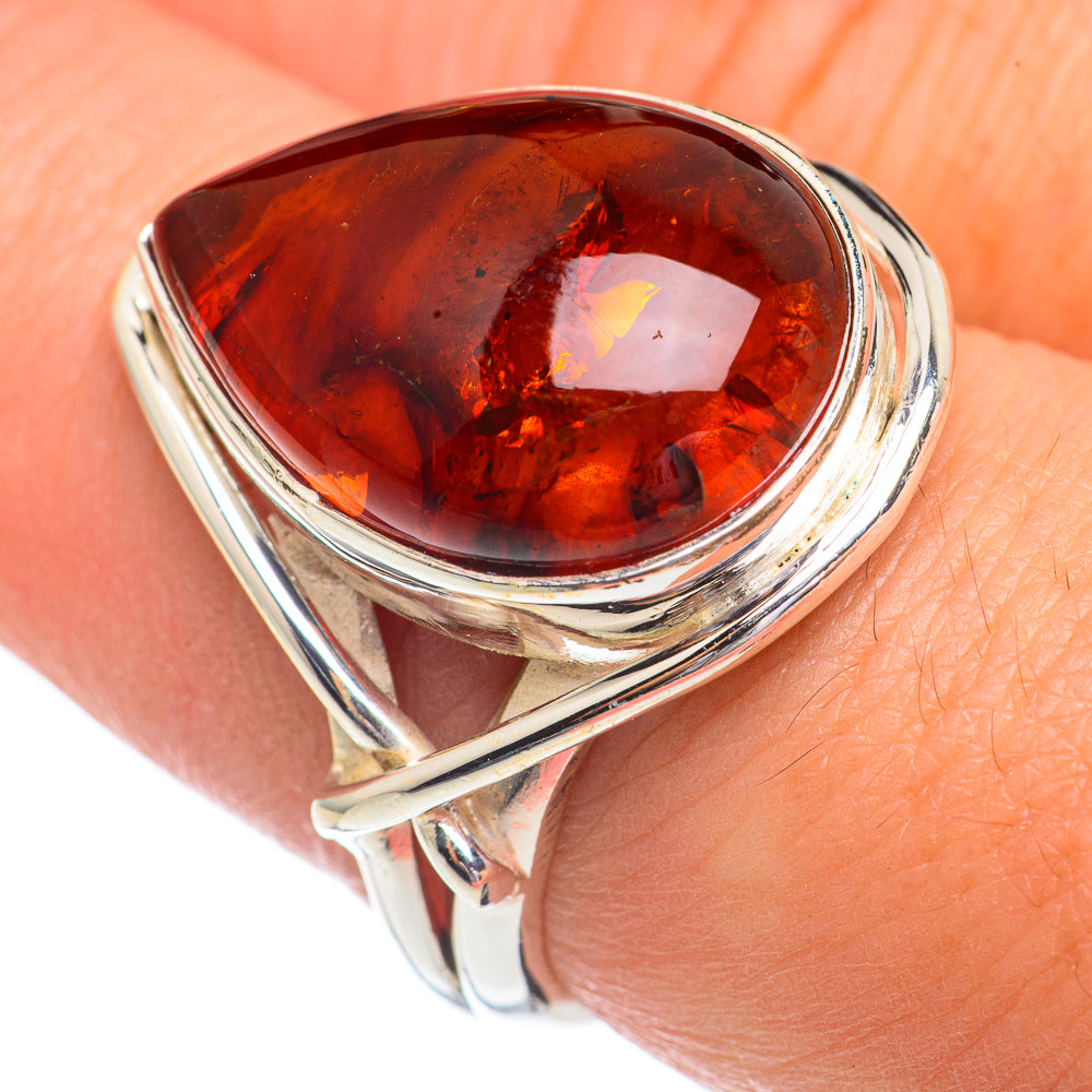 Baltic Amber Rings handcrafted by Ana Silver Co - RING68914