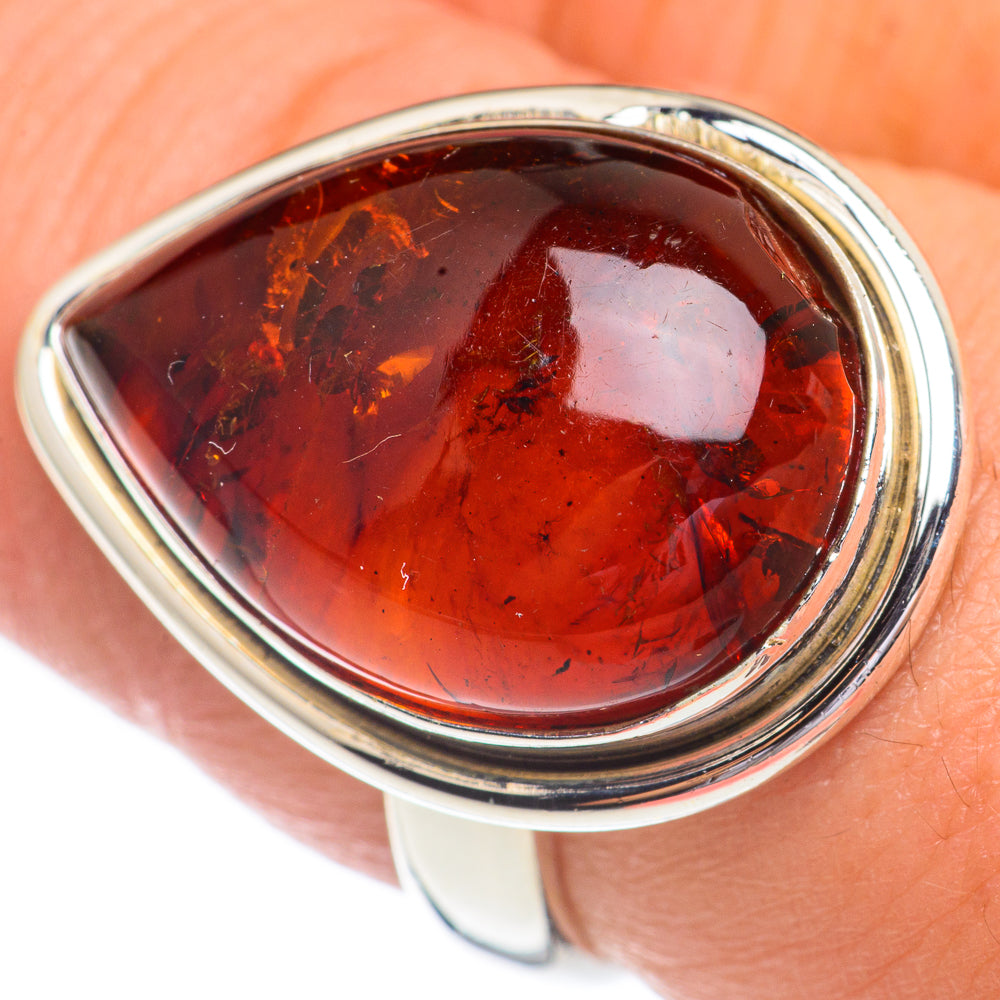 Baltic Amber Rings handcrafted by Ana Silver Co - RING68915