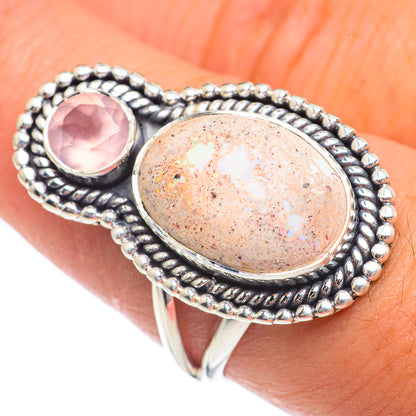 Mexican Fire Opal Rings handcrafted by Ana Silver Co - RING68923