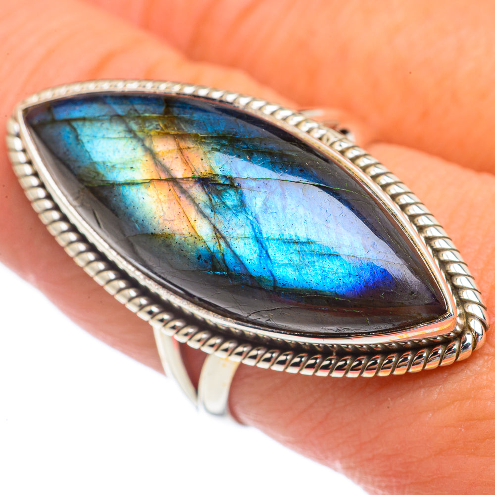 Labradorite Rings handcrafted by Ana Silver Co - RING68927