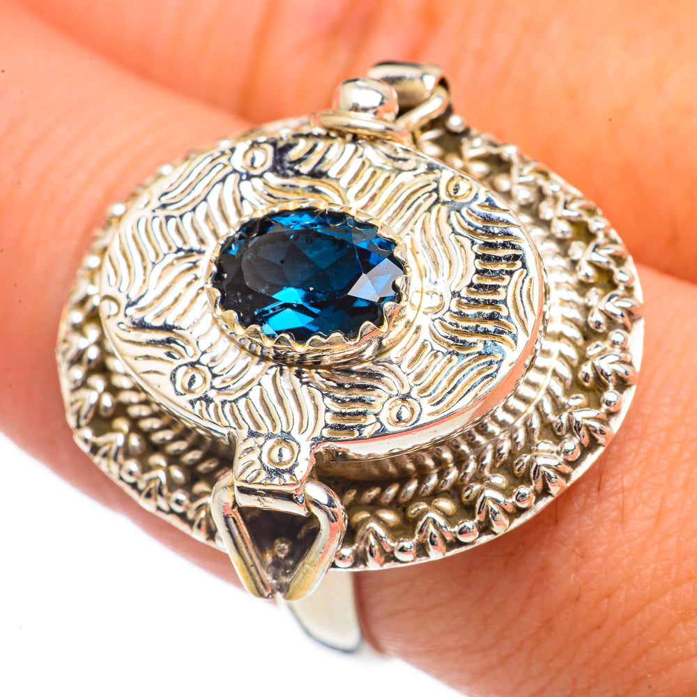Londan Blue Topaz Rings handcrafted by Ana Silver Co - RING68929