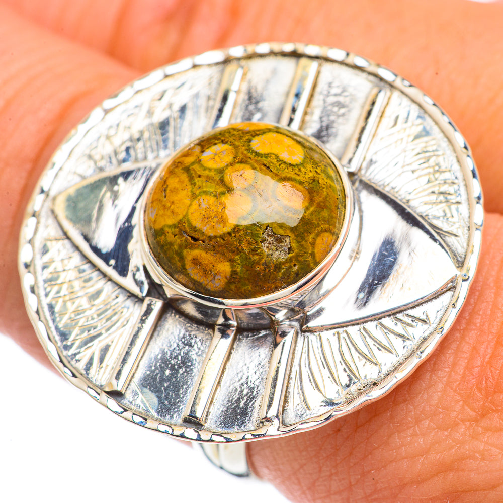 Ocean Jasper Rings handcrafted by Ana Silver Co - RING68934
