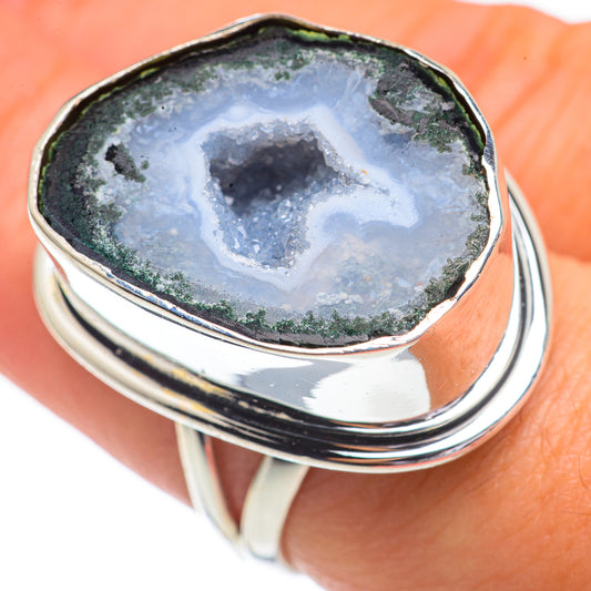 Coconut Geode Slice Rings handcrafted by Ana Silver Co - RING68945