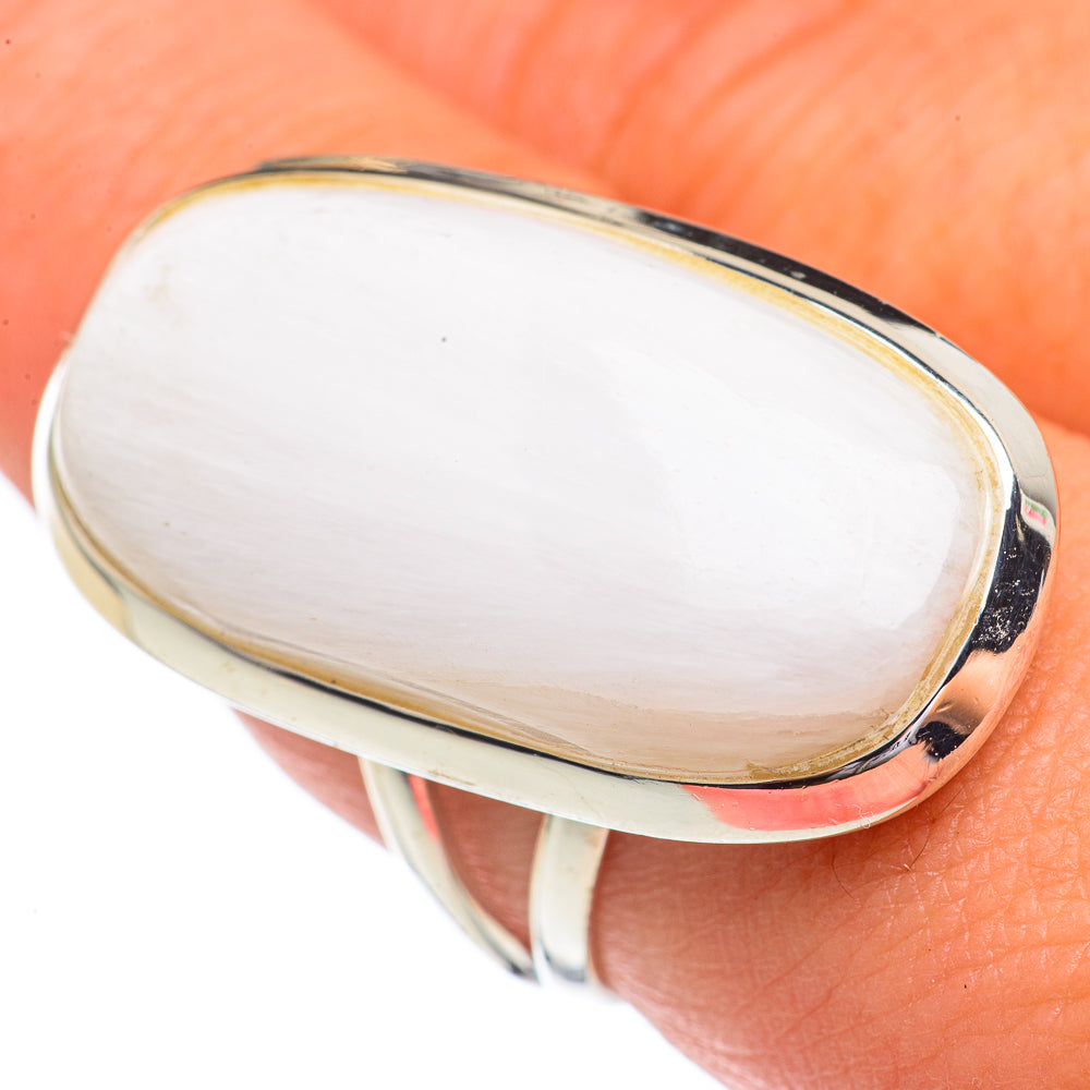 Blue Lace Agate Rings handcrafted by Ana Silver Co - RING68948