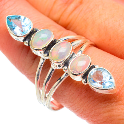 Ethiopian Opal Rings handcrafted by Ana Silver Co - RING68955