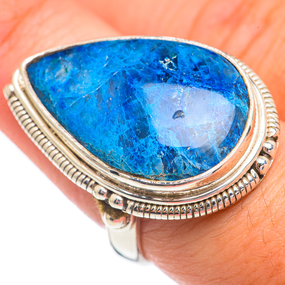 Chrysocolla In Quartz Rings handcrafted by Ana Silver Co - RING68960