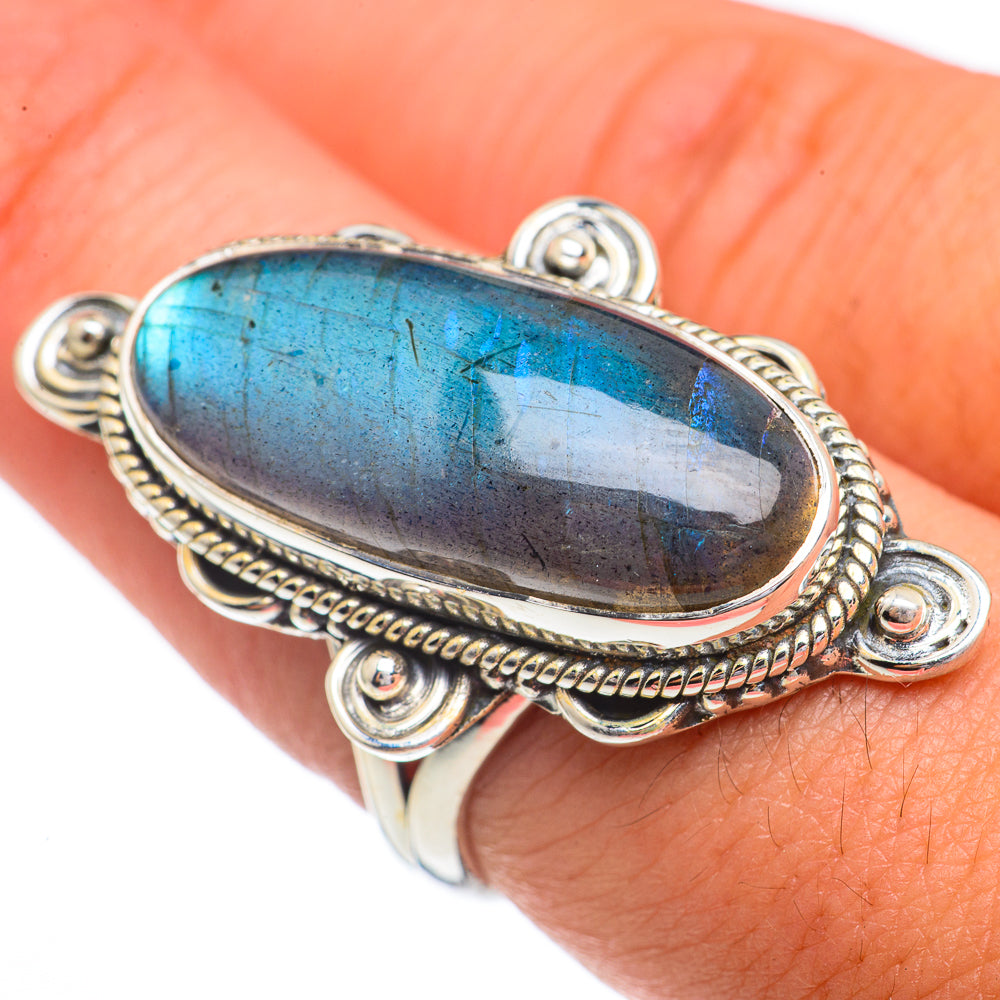 Labradorite Rings handcrafted by Ana Silver Co - RING68962
