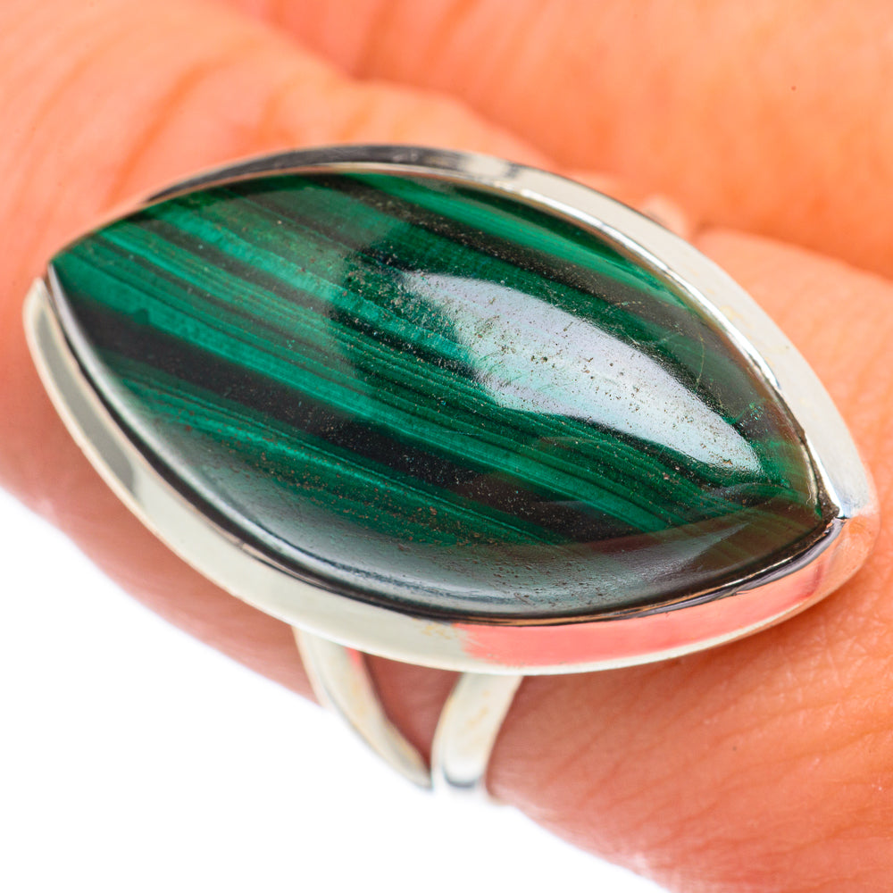 Malachite Rings handcrafted by Ana Silver Co - RING68964