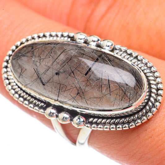 Tourmalinated Quartz Rings handcrafted by Ana Silver Co - RING68976